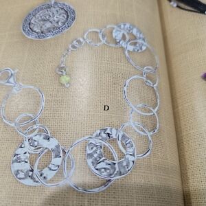 Silpada Elegant Silver Circle Link Bracelet B1217